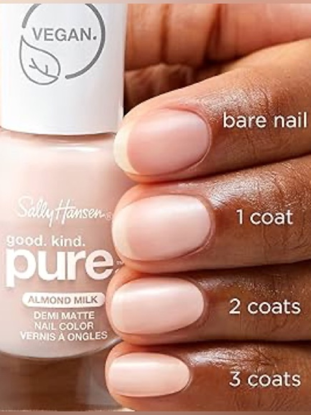 Sally Hansen Good.Kind. Pure Nail Polish, Set of 4, Colors May Vary - Picture 6 of 7